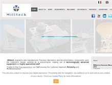 Tablet Screenshot of milltech.it
